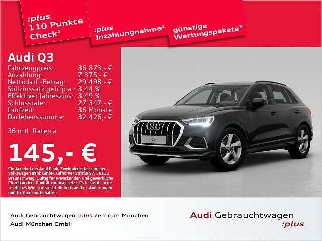 Mythosschwarz metallic Gebraucht 2024 Audi Q3 Advanced Plus SUV | 36.873 € (Guter Preis) - Bild 1/2