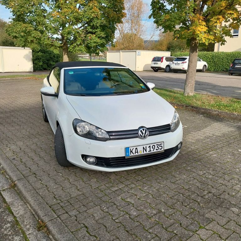 Weiß Gebraucht 2011 VW Golf Cabriolet Cabrio | 11.500 € - Bild 1/4
