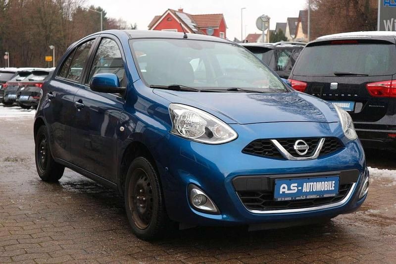 Ocean blue (m) Gebraucht 2014 Nissan Micra Tekna Kleinwagen | 4.900 € - Bild 1/4