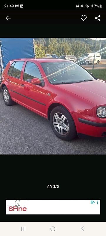 Gebraucht VW Golf IV 2000 Rot Limousine