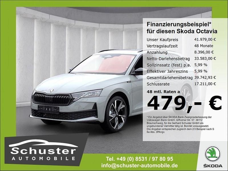 Neu Skoda Octavia SportLine 204 PS (150 kW) 2025 Grau Kombi
