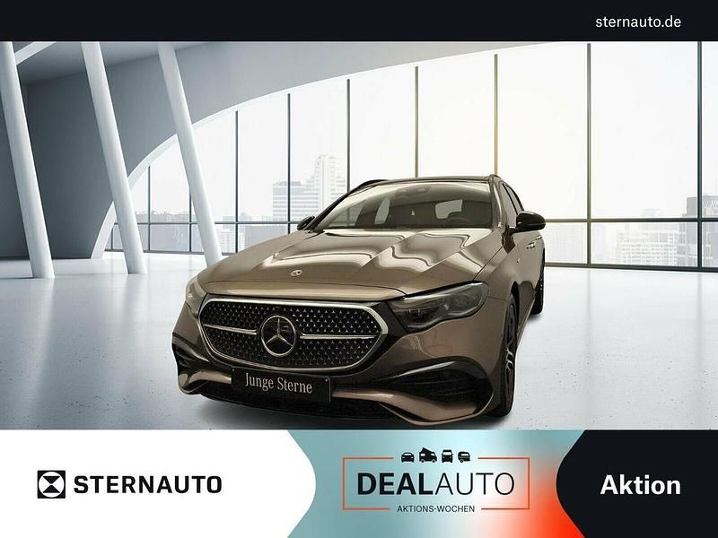Metalliclack samtbraun Gebraucht 2024 Mercedes E300 Premium Kombi | 58.905 € (Superpreis) - Bild 1/4