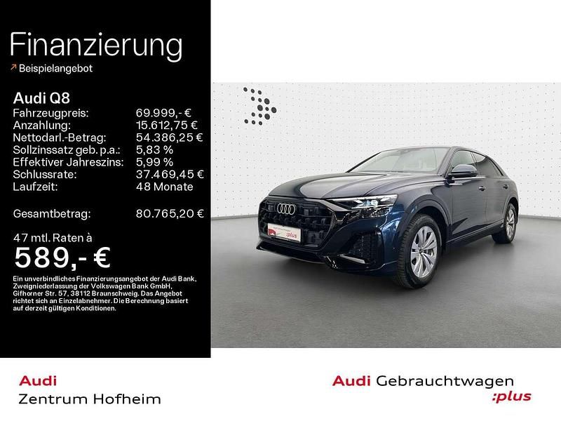 Gebraucht Audi Q8 S-Line 286 PS (210 kW) 2025 Waitomoblau metallic SUV
