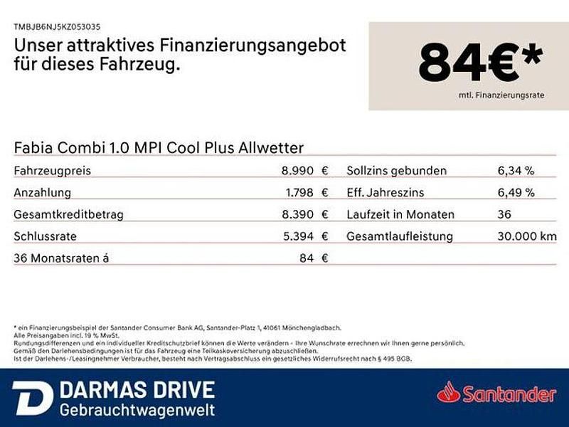 Gebraucht Skoda Fabia Cool Plus 75 PS (55 kW) 2018 Rot Kombi