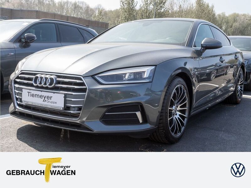 Grau Gebraucht 2018 Audi A5 Sportback S-Line Limousine | 24.250 € (Fairer Preis) - Bild 1/4