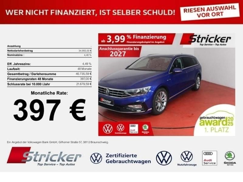 Gebraucht VW Passat R-line 200 PS (147 kW) 2022 Lapiz blue metallic (metallic) Kombi