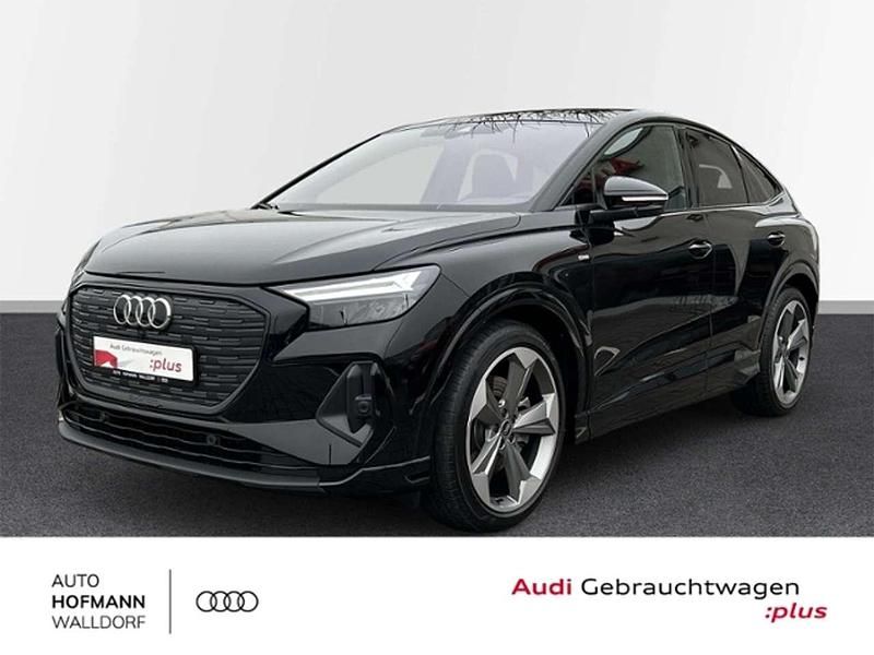 Mythosschwarz metallic Gebraucht 2023 Audi Q4 Sportback e-tron Sport SUV | 46.920 € - Bild 1/4