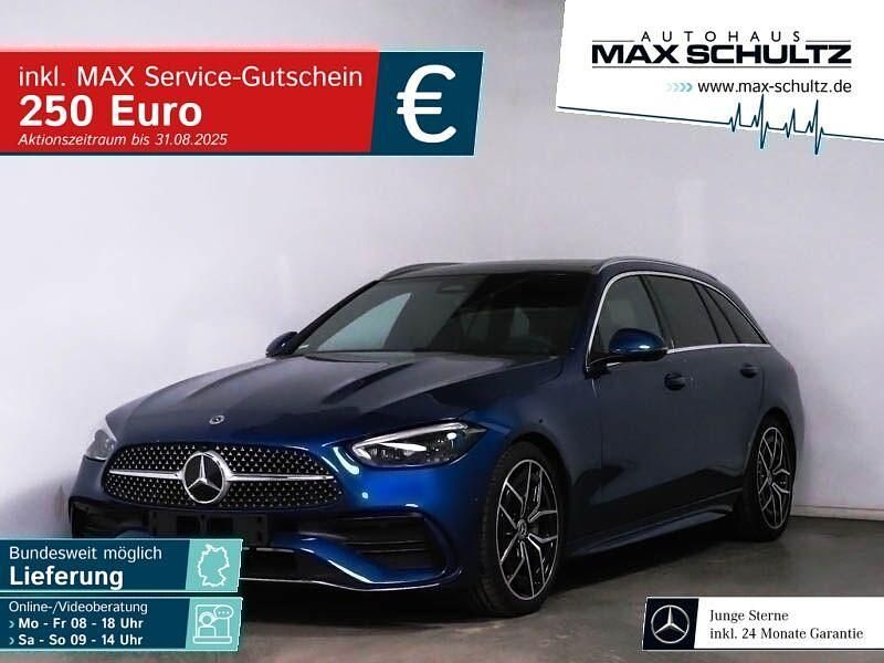 Spektralblau Gebraucht 2024 Mercedes C300 AMG line Kombi | 50.980 € (Teuer) - Bild 1/4