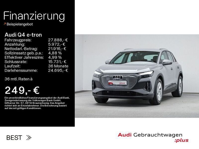 Kieselgrau Gebraucht 2023 Audi Q4 e-tron Comfort SUV | 26.488 € (Superpreis) - Bild 1/4