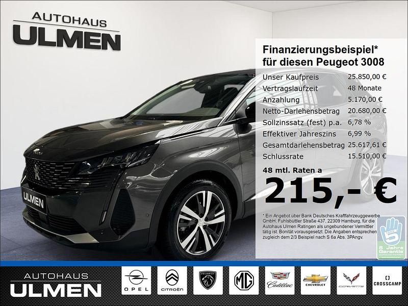 Grau Gebraucht 2022 Peugeot 3008 Allure SUV | 25.850 € (Fairer Preis) - Bild 1/4