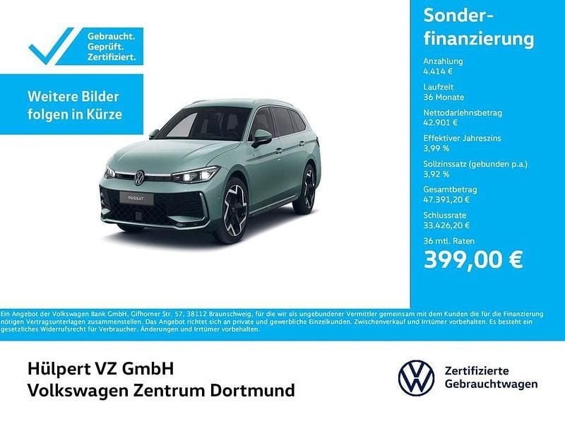 Grün Gebraucht 2025 VW Passat R-line Kombi | 47.315 € (Superpreis) - Bild 1/4