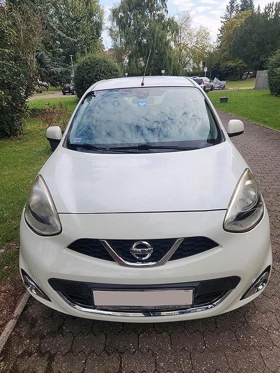 Weiß Gebraucht 2014 Nissan Micra Acenta Kleinwagen | 9.300 € (Fairer Preis) - Bild 1/4