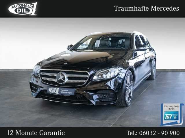 Schwarz (obsidianschwarz metalliclack) Gebraucht 2019 Mercedes E300 AMG Kombi | 36.450 € (Fairer Preis) - Bild 1/3