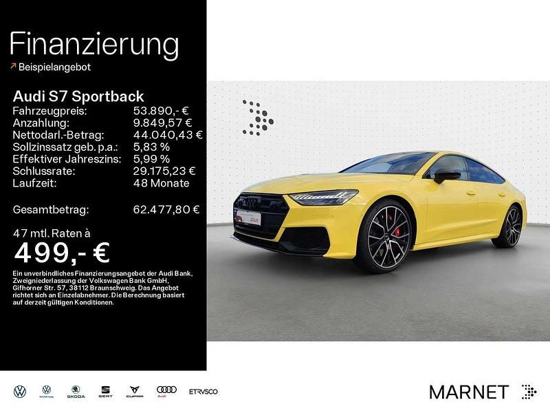 Zitrusgelb uni individuallacki Gebraucht 2022 Audi S7 Ambiente Kleinwagen | 53.890 € (Guter Preis) - Bild 1/4