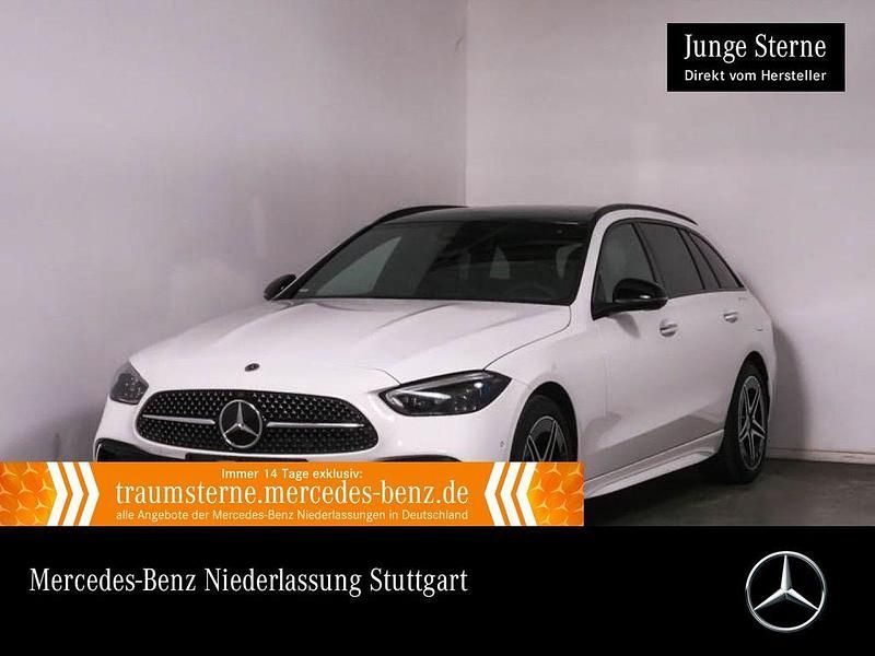 Weiß Gebraucht 2024 Mercedes C300e Premium Limousine | 43.890 € (Superpreis) - Bild 1/3