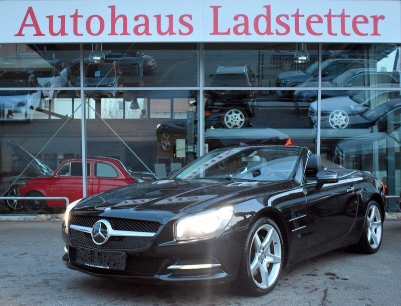Obsidianschwarz metalliclack Gebraucht 2012 Mercedes SL350 Cabrio | 26.900 € (Superpreis) - Bild 1/4