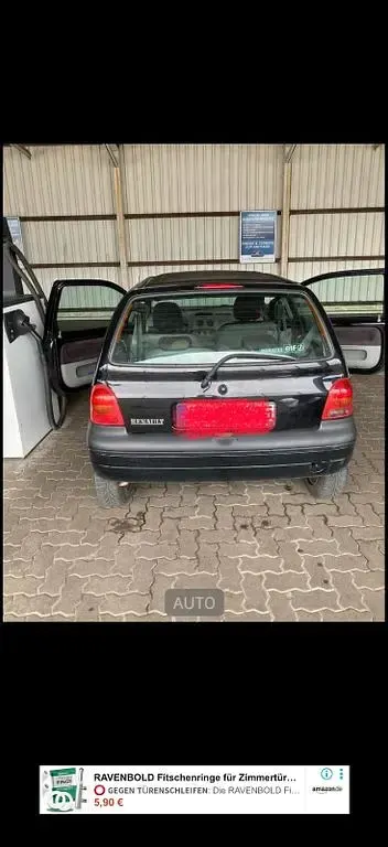 Gebraucht Renault Twingo Authentique 58 PS (42 kW) 2001 Schwarz Kleinwagen