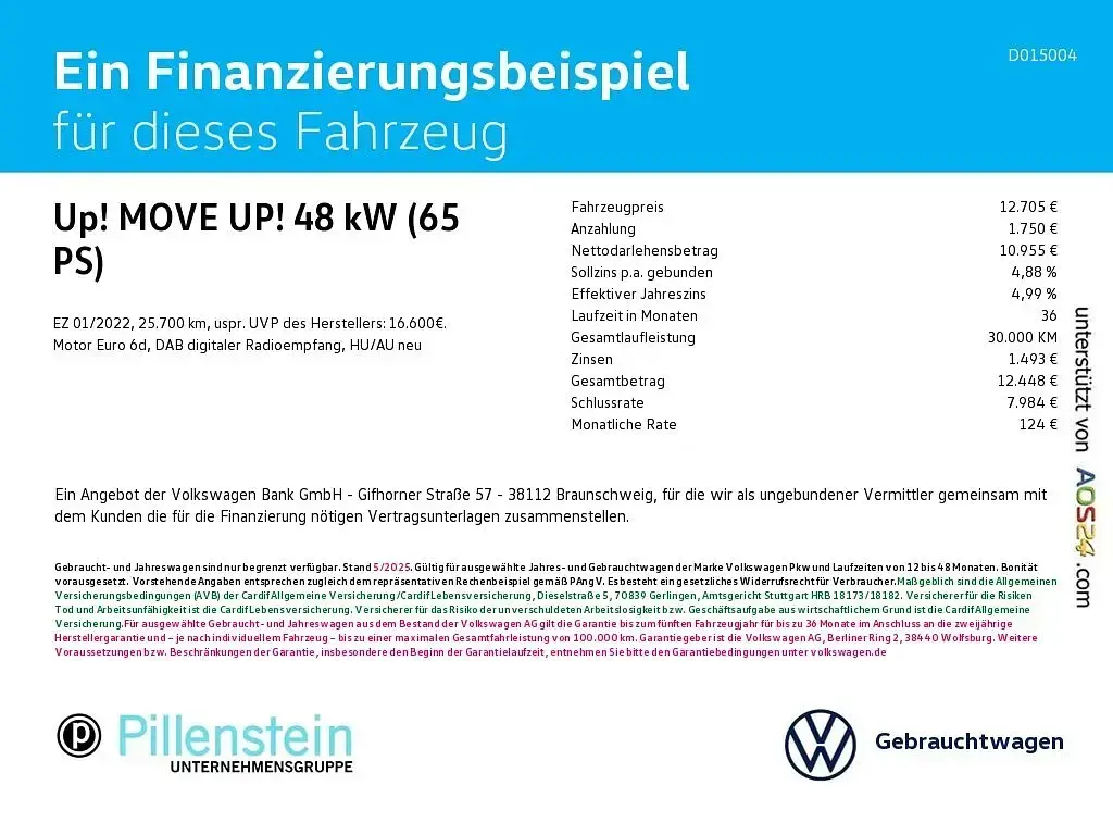 Używany VW up! move up! 65 KM (47 kW) 2022 Srebrny Hatchback