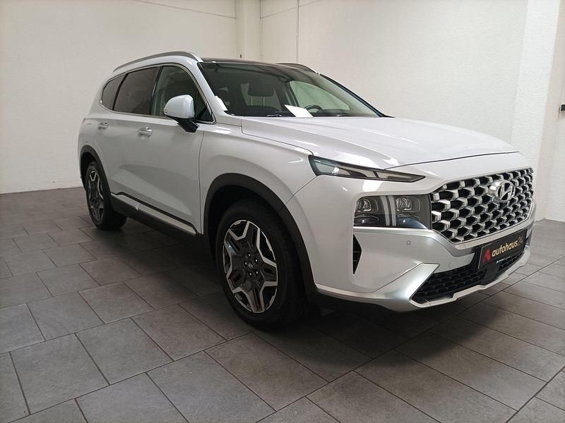 Weiß Gebraucht 2021 Hyundai Santa Fe Prime SUV | 24.970 € (Superpreis) - Bild 1/4