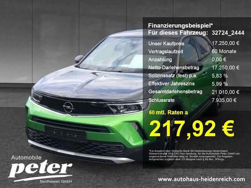 Matcha grün Gebraucht 2021 Opel Mokka-e Ultimate SUV | 17.250 € (Fairer Preis) - Bild 1/4
