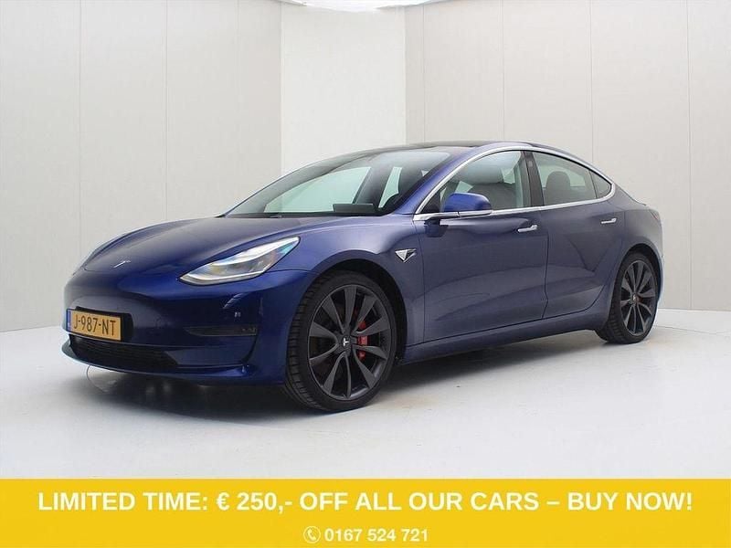 Blau Gebraucht 2020 Tesla Model 3 Performance Limousine | 20.900 € (Fairer Preis) - Bild 1/4
