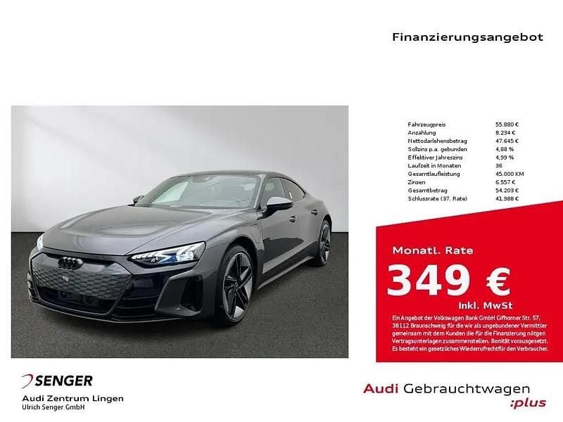 Daytonagrau perleffekt Gebraucht 2022 Audi e-tron GT quattro Ambiente Limousine | 55.880 € (Teuer) - Bild 1/1