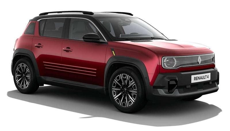 Karmesinrot metallic, black p Neu 2025 Renault 4 E-Tech Iconic SUV | 35.290 € (Fairer Preis) - Bild 1/4