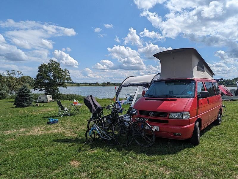 Rot Gebraucht 2000 VW T4 California Van | 15.000 € (Fairer Preis) - Bild 1/4