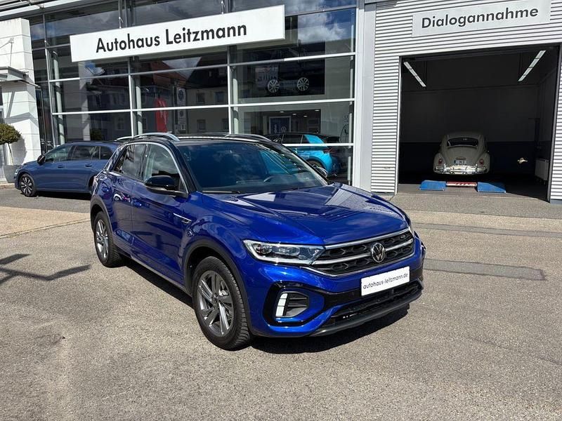 Blau Gebraucht 2024 VW T-Roc R-line SUV | 29.980 € (Fairer Preis) - Bild 1/4