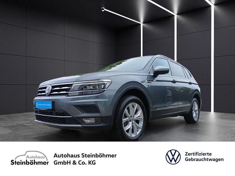 Platinum grey (grau) Gebraucht 2020 VW Tiguan Allspace Highline SUV | 28.935 € (Fairer Preis) - Bild 1/4