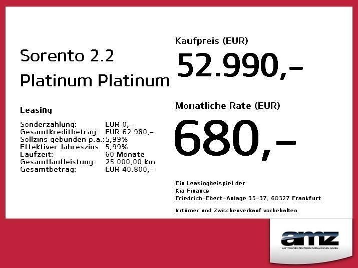 Gebraucht Kia Sorento Platinum 193 PS (141 kW) 2025 Cityscape green grün SUV