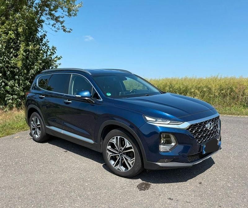 Blau Gebraucht 2019 Hyundai Santa Fe Premium SUV | 21.800 € (Fairer Preis) - Bild 1/4