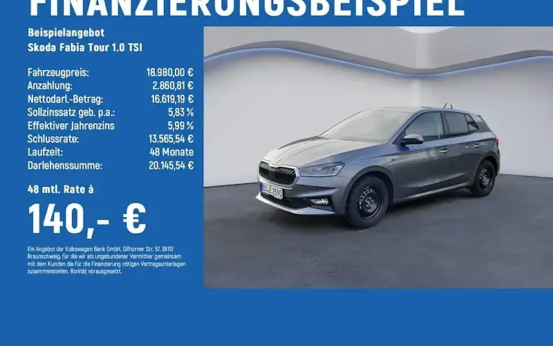 Gebraucht Skoda Fabia Tour 95 PS (69 kW) 2025 Kleinwagen