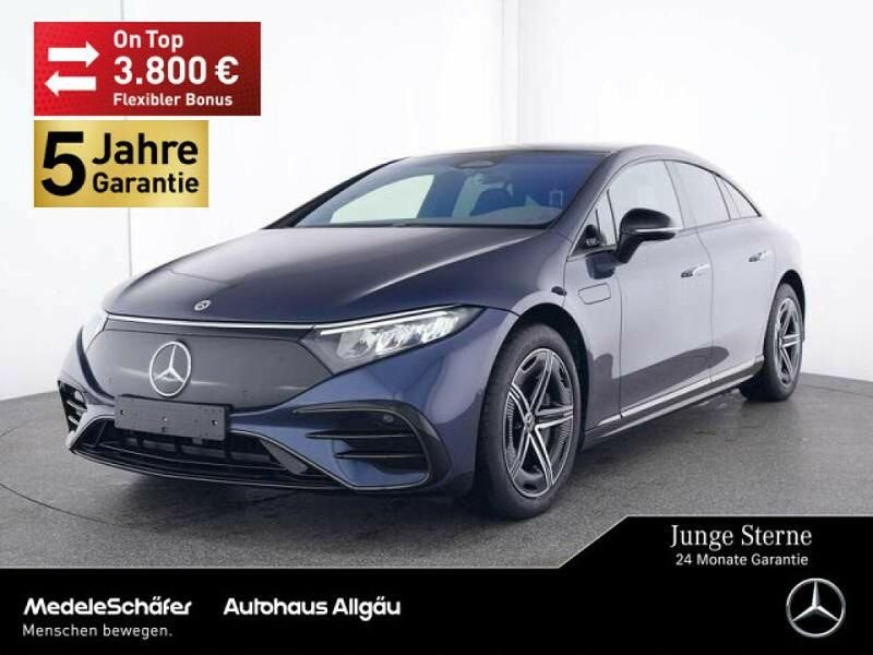 Lack sodalithblau (metallic) Gebraucht 2023 Mercedes EQS580 AMG Limousine | 85.769 € (Superpreis) - Bild 1/4