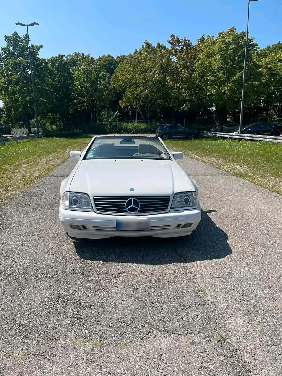 Gebraucht Mercedes SL500 AMG 306 PS (225 kW) 1998 Weiß Cabrio
