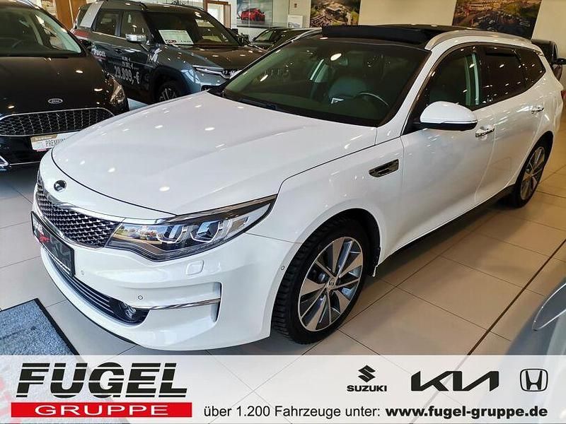 Snow white pearl Gebraucht 2017 Kia Optima Spirit Kombi | 14.995 € (Etwas zu teuer) - Bild 1/4