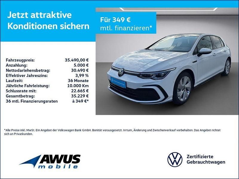 Weiß Gebraucht 2023 VW Golf VIII R-line Kleinwagen | 35.490 € (Teuer) - Bild 1/4