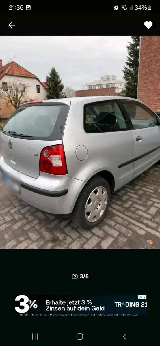 Gebraucht VW Polo 75 PS (55 kW) 2002 Grau Kleinwagen
