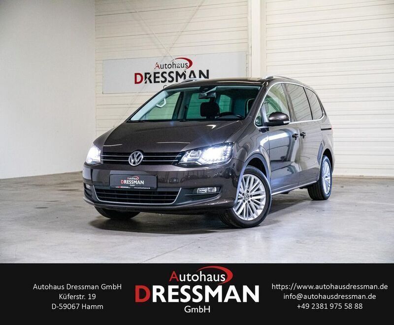 Black oak brown Gebraucht 2014 VW Sharan Cup Van / Kleinbus | 16.980 € - Bild 1/4