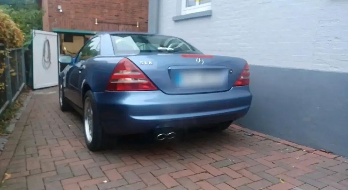 Gebraucht Mercedes SLK200 163 PS (119 kW) 1998 Blau Cabrio
