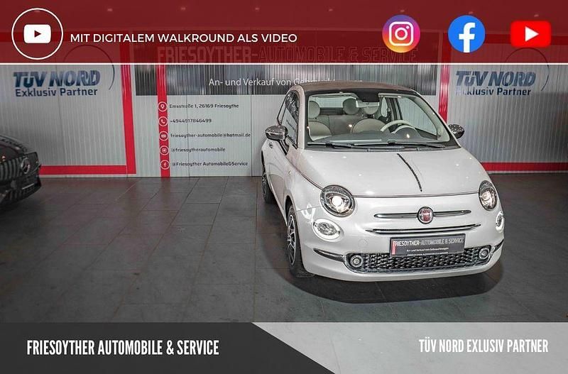 Weiß Gebraucht 2018 Fiat 500 Lounge Cabrio | 10.990 € (Etwas zu teuer) - Bild 1/4