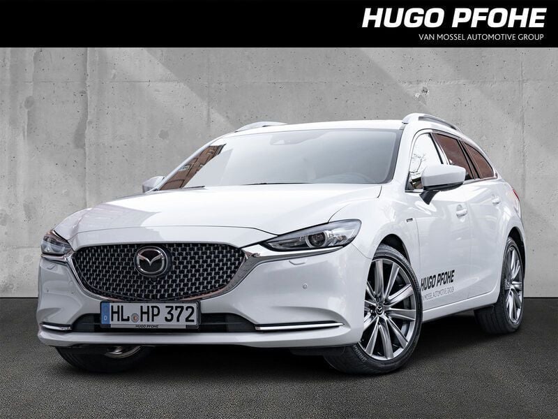 Rhodium white metallic Gebraucht 2024 Mazda 6 20th Anniversary Kombi | 32.690 € (Fairer Preis) - Bild 1/4