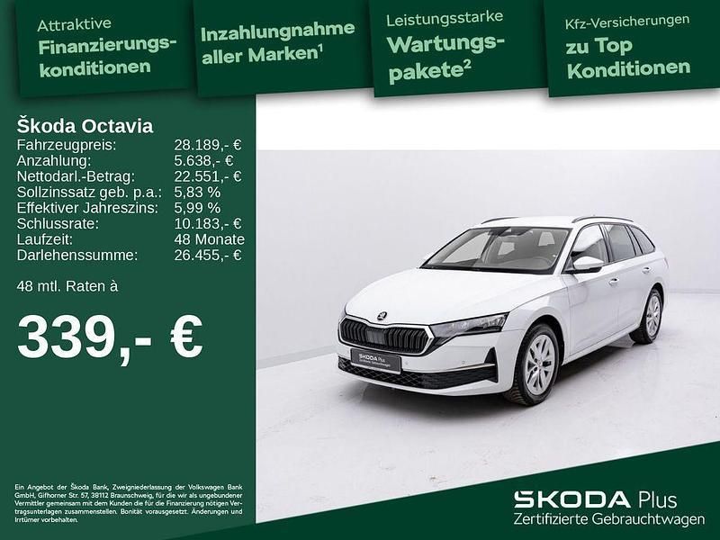 Weiß Gebraucht 2024 Skoda Octavia Selection Kombi | 28.189 € (Superpreis) - Bild 1/4