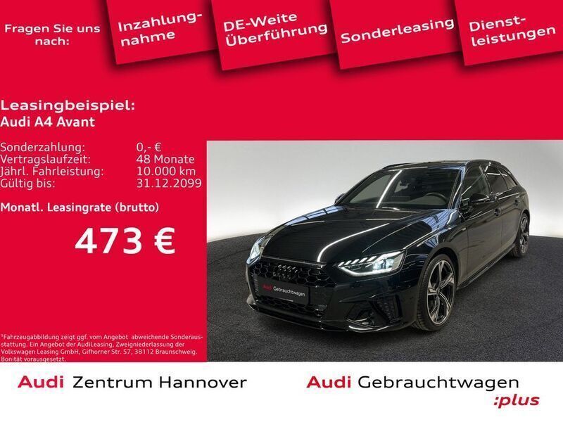 Schwarz Gebraucht 2023 Audi A4 S-Line Kombi | 36.950 € (Fairer Preis) - Bild 1/4
