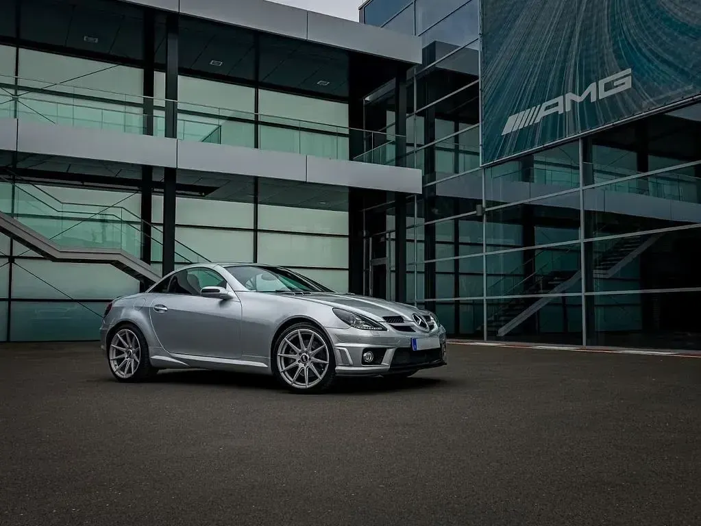 Gebraucht Mercedes SLK350 272 PS (200 kW) 2006 Silber Cabrio