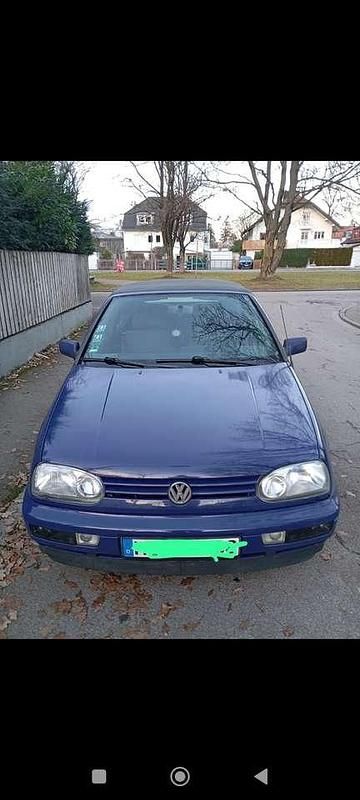 Blau Gebraucht 1997 VW Golf Cabriolet Cabrio | 2.100 € (Fairer Preis) - Bild 1/4