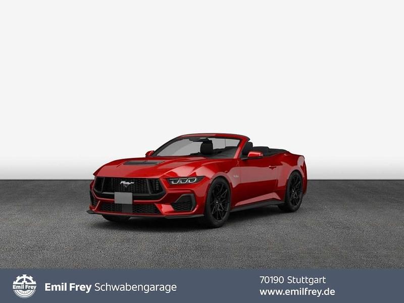 Rot Neu 2025 Ford Mustang GT Convertible Cabrio | 67.690 € (Etwas zu teuer) - Bild 1/4