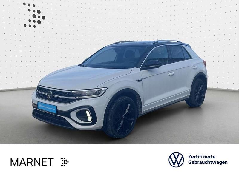 Pure white/deep black perleffe Gebraucht 2022 VW T-Roc Style SUV | 33.490 € (Etwas zu teuer) - Bild 1/3