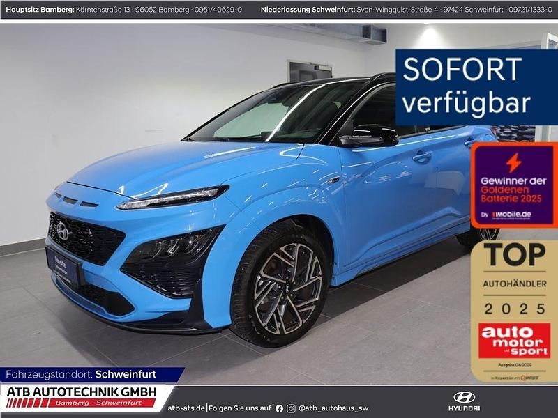 Blau Gebraucht 2021 Hyundai Kona N Line SUV | 18.260 € (Fairer Preis) - Bild 1/4