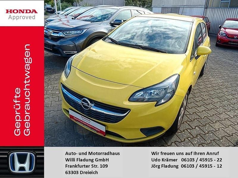 Gelb Gebraucht 2015 Opel Corsa Edition Limousine | 7.990 € (Fairer Preis) - Bild 1/4
